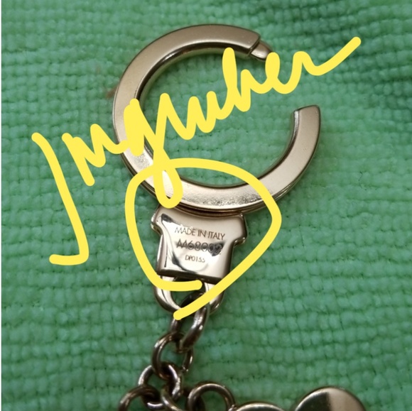 Authentic Louis Vuitton Stripes Flowers Bag Charm - Picture 3 of 8